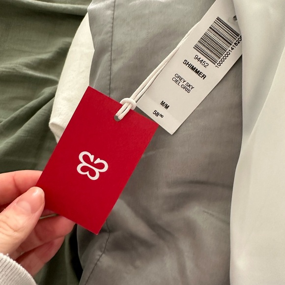 Aritzia Light Blue Shimmer Crop Top - Picture 2 of 2